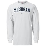 Nike Michigan Wolverines White Classic College Long Sleeve T-shirt
