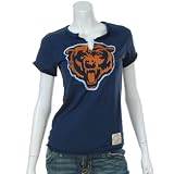Retro Sport - Women's Chicago Bears V-Neck (Navy)