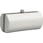 J. Furmani Hard Case Clutch with Rhinestone Closure (Ivory)