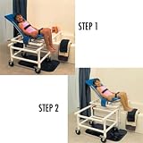 `Dual Shower/Transfer Chair Articulating w/One-Step Lock