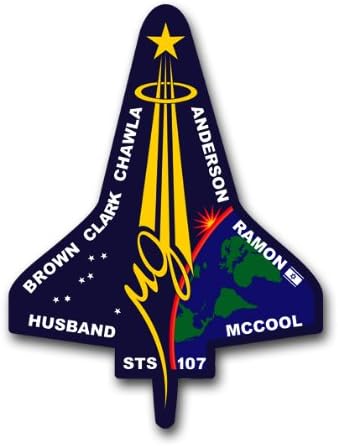 SPACE SHUTTLE COLUMBIA STS-107 HUSBAND, McCOOL, CHAWLA, ANDERSON, BROWN, CLARK, RAMON PATCH