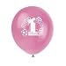 1st Birthday Balloons - Pink Shades