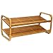 Oceanstar 2-Tier Bamboo Shoe Rack, Natural