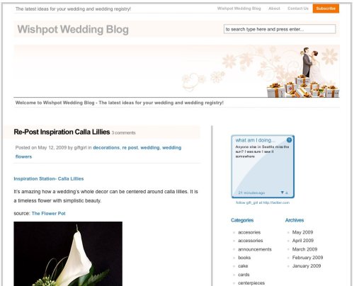 wedding registry