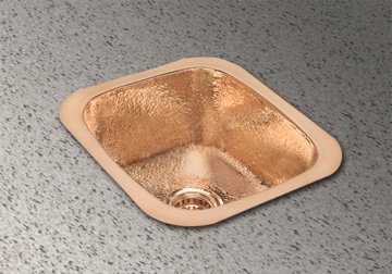 Undermount Single Bowl Sink, Copper w/ Satin Finish (14" x 16") - SCUH1416CS