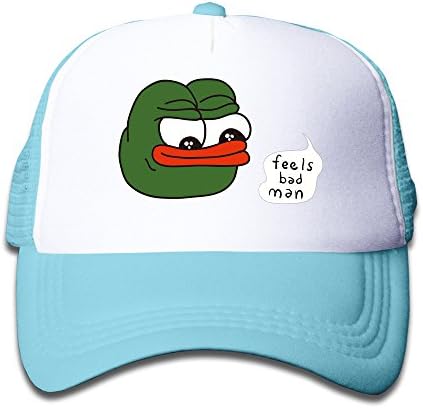 Pepe Frog Meme Mesh Kids Fitted Cap