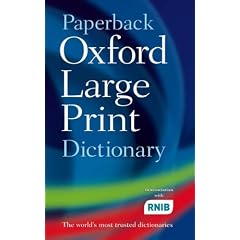 Paperback Oxford Large Print Dictionary