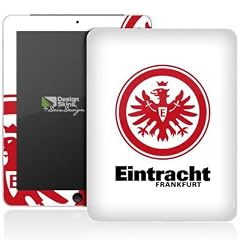 Design Skins for Apple iPad 1 (ohne Logocut) - Eintracht Frankfurt weiss rot Design Folie