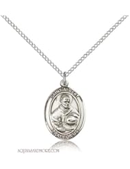 St. Albert the Great Medium Sterling Silver Medal