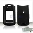 Solid Black Case Cover for Motorola V9 GSM RAZR 2 RAZR2 Protective Cell Phone Hard SNAP-ON Optional Belt Clip