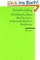Arbeitstechniken des literaturwissenschaftlichen Studiums