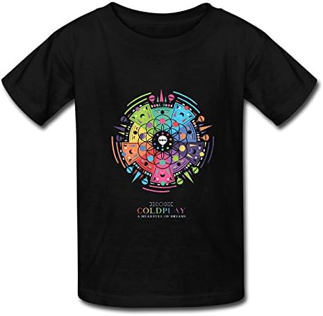 British Pop Band Coldplay Tour 2016 Logo T Shirt For Big Youth' Girls' Boys'