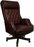 Tufted High Back Executive Leather Office Chair