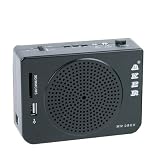 Aker Voice Amplifier & Mp3 Player & FM Radio 16watts Black MR2800 by TK Products, Portable, for Teachers, Coaches, Tour Guides, Presentations, Costumes, Etc.