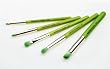 Smokey Eyes 5 Piece Eco-Friendly Makeup Brush Set - Green Bambu Professional Line