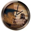 John Wayne American Legend Brushed Metal Wall Clock