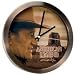 John Wayne American Legend Brushed Metal Wall Clock