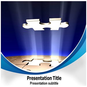 Blue Jigsaw (PPT) Powerpoint Template | Blue Jigsaw Templates | Blue jigsaw template for powerpoint | Blue Template on Jigsaw PowerPoint Templates