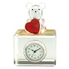 [Miniature Clock] �~�j�`���A�N���b�N �u���v �y�U�E�N���b�N�n�E�X����̔��z�A�i���O �N���X�^�� �N�} �n�[�g MC-655-CRL/AZ