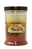 Langley Empire Candle Triple Pour, Mottled, Bronze Lid, 18-Ounce, Freshly Baked