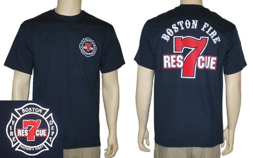 Boston Fire Dept RESCUE 7 T-Shirt