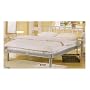 Contemporary Silver Platform Queen size bed