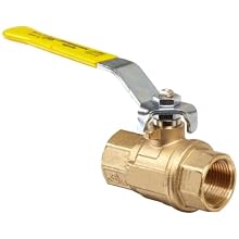 Apollo 64-100 Series Brass Ball Valve, Two Piece, Inline, Lever, NPT Female