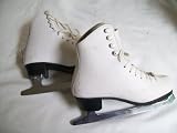 Sonja Browne White Ice Figure Skates - Size1.0 (youngster) - very good structual condition