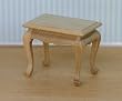Dollhouse Miniature Natural Finish Side Table