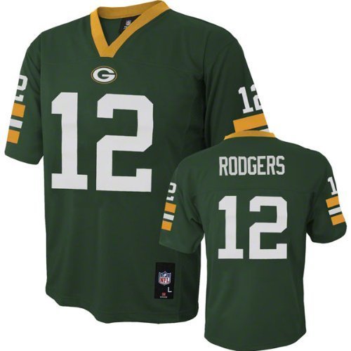 Aaron Rodgers Green Bay Packers NFL Youth 8-20 Mid-tier Jersey Green