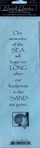 Quick Quotes Instant Journaling &amp; Scrapbooking "Our Memories..." Printed Quote 8" X 3"