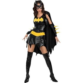 BatGirl Halloween Womens Superhero Costume X-Small Small Medium