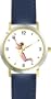 Woman Beach Volleyball Player No.2 Playing Volleyball or Volley Ball Theme - WATCHBUDDY� DELUXE TWO-TONE THEME WATCH - Arabic Numbers - Blue Leather Strap-Children's Size-Small ( Boy's Size & Girl's Size )