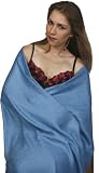 Apparel : Self Design Viscose Pashmina Paisley & Flowers Shawl / Stole / Wrap (28"x78") - 42 Vibrant Colors