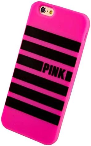iPhone 6 Case,iPhone 6S Case,Hanjiekj fashionable bar Victoria's Secret Design Silicone Case for Apple iPhone 6/6S 4.7 inch - Rose