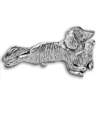 Sterling Silver Dog Cat Combination Pin by The Magic Zoo