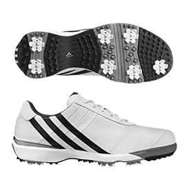 Adidas 2008 Mens All-Tour Golf Shoe - White White Black - 737983 by adidas