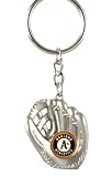 Oakland Athletics - MLB Silver Baseball Glove Keychain