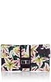 Tropical Lily Print Clutch
