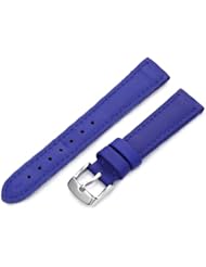 Hadley-Roma Womens LSL739RF 160 16-mm Blue Genuine Lorica Leather Watch Strap