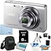 Sony Cyber-shot DSC-W650 W650 DSCW650 16.1 MP Digital Camera with 5x Optical Zoom and 3.0-Inch LCD (Silver) with Sony 8GB Card, Spare Battery, Card Reader Digpro Case, Tabletop tripod, LCD Screen Protectors, Lens Cleaner+ More!