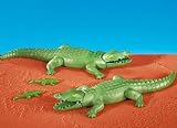 2 Large Alligators with 2 Small Alligators