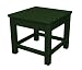 Polywood Outdoor Furniture Club 18 Inch Side Table, Green-Recyled Plastic Materials