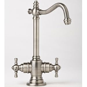 Annapolis Hot and Cold Water Filtration Faucet with Cross Handle Finish: Distressed Antique Pewter