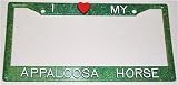 Green Glitter I Love My Appaloosa Horse Frame