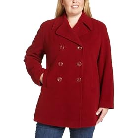 Jones New York Ladies Plus Double Breasted Coat by Jones New York