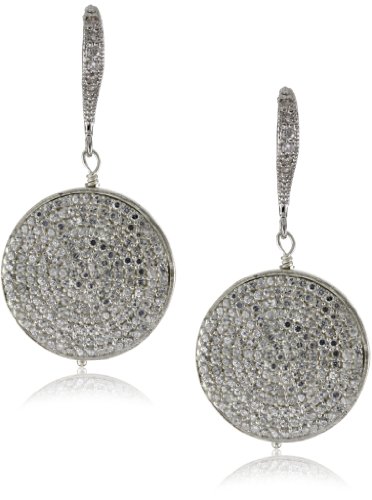 Best Cheap Mary Louise Large Cubic Zirconia Pave Earrings