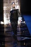 $2890 New Authentic VALENTINO Runway Black Satin Lace Ruffle Trim Pants / Slacks 8
