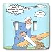 Rich Diesslins Funny Religious Light Cartoons - Noah and Bill Cosby - Light Switch Covers - double toggle switch Image