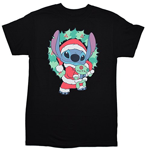 Disney Lilo And Stitch Santa Christmas Aloha T-shirt